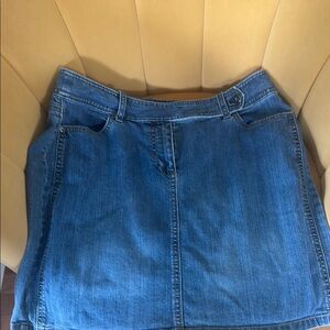 Ann Taylor Blue Casual Pencil Skirt